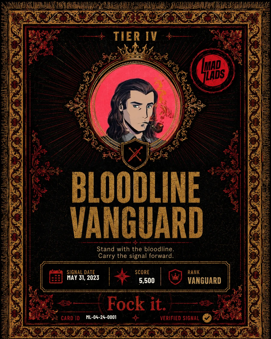 Tier IV MadCard for @madvincent666